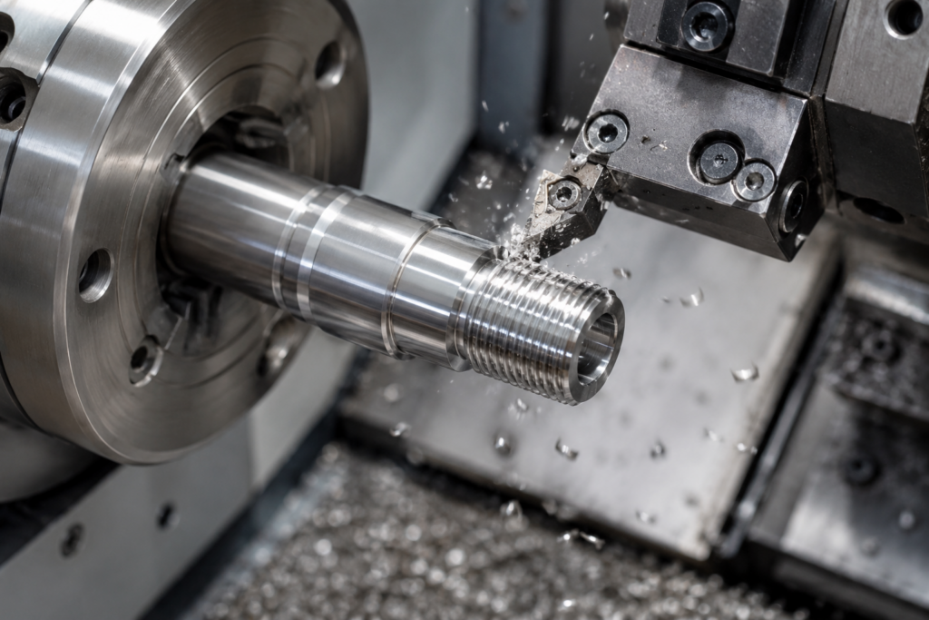 CNC machined stainless steel precision parts produced by Perfect Machining in Mississauga, Ontario, Canada